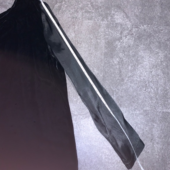Vintage Comme des Garcons silk-blend velvet tunic with contrasting sleeves, L. - Picture 15 of 16